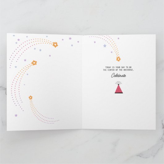 Tochterkarte Niedliche Geburtstag Dankeskarte (Innenseite)