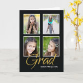 Tochterunternehmen Abschluss Vier Foto anpassbar Karte (Gelbe Blume)