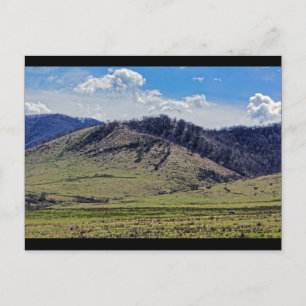 Tocile, ländliche Hügellandschaft aus Sadu, Sibiu Postkarte