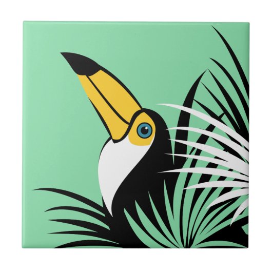 Toco Toucan Art Tiles Fliese (Vorderseite)