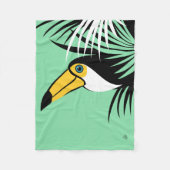 Toco Toucan Bird Fleecedecke (Vorderseite)