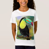 Toco Toucan Bird Kids T - Shirt (Vorderseite)