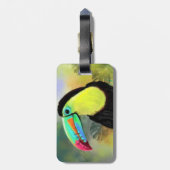 Toco Toucan Bird-Tag Gepäckanhänger (Rückseite vertikal)