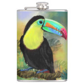 Toco Toucan Flask Flachmann (Vorderseite)