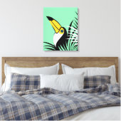 Toco Toucan Jungle Leinwanddruck (Insitu (Schlafzimmer))