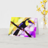 Toco toucan karte (Gelbe Blume)
