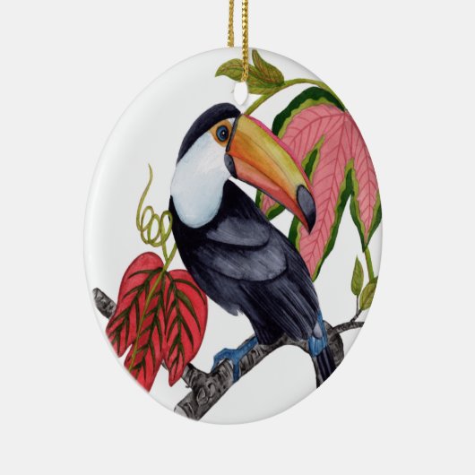 Toco Toucan Keramik Ornament (Rechts)