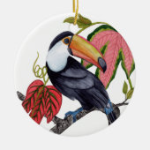 Toco Toucan Keramik Ornament (Vorne)