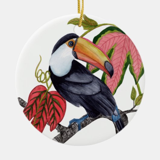 Toco Toucan Keramik Ornament (Vorne)