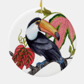 Toco Toucan Keramik Ornament (Hinten)