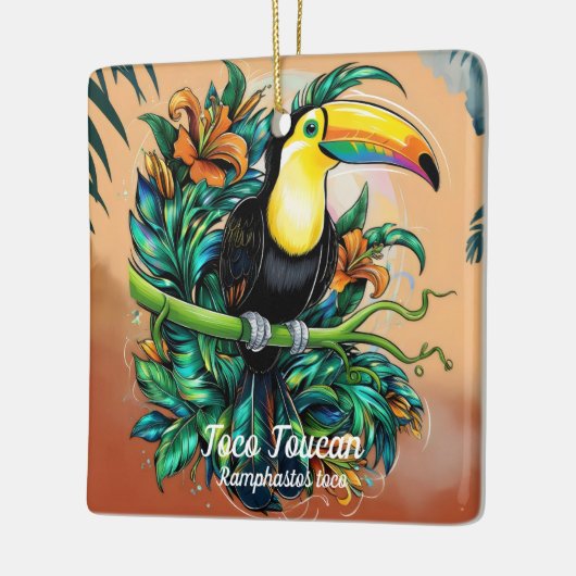 Toco Toucan Keramikornament (Links)