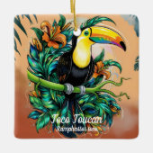 Toco Toucan Keramikornament (Vorderseite)