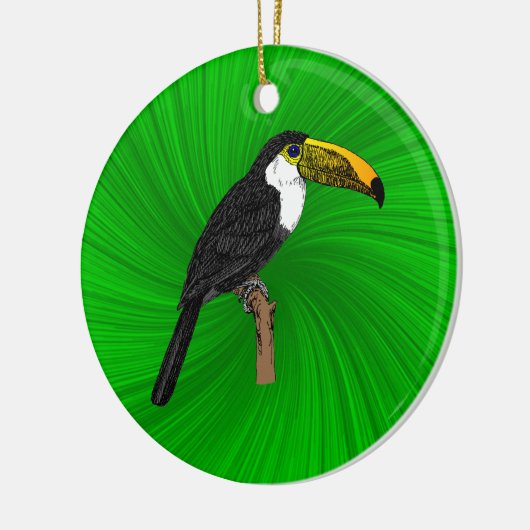 Toco Toucan Keramikornament (Links)