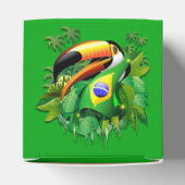 Toco Toucan mit brasilianischer Flagge Geschenkschachtel (Oben)