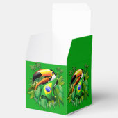 Toco Toucan mit brasilianischer Flagge Geschenkschachtel (Geöffnet)