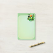 Toco Toucan mit brasilianischer Flagge Post-it Klebezettel (Auf Schreibtisch)