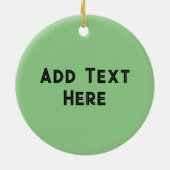 Toco Toucan mit Brasilien Flag Krawatte Keramik Ornament (Hinten)