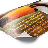 Toco Toucan mit Psalm 145:15-16 Fotodruck (Ecke)
