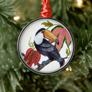 Toco Toucan Ornament Aus Metall