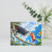 Toco toucan postkarte (Stehend Vorderseite)