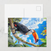 Toco toucan postkarte (Vorne/Hinten)