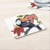 Toco Toucan Rechteckiger Pappuntersetzer (angewinkelt)