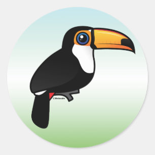 Toco Toucan Runder Aufkleber