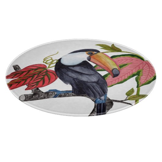 Toco Toucan Schneidebrett (Ecke)