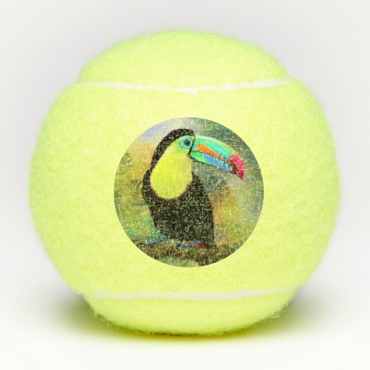 Toco Toucan Tennis Balls Tennisbälle (Vorderseite)