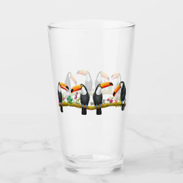 Toco Toucan tropisches Vogel-Trommel-Glas Glas