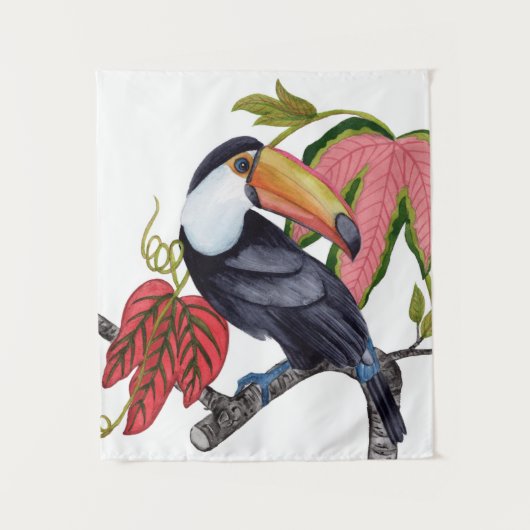 Toco Toucan Wandteppich (Vorderseite)