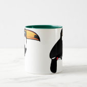Toco Toucan Zweifarbige Tasse (Mittel)