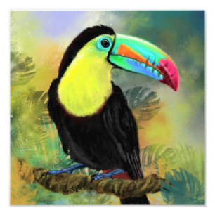 Toco-Tukan-Vogelmalerei Poster Druck