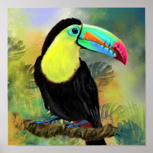 Toco-Tukan-Vogelposter-Malerei Poster (Vorne)