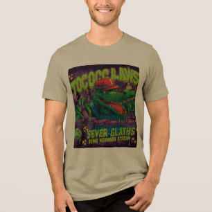 TOCOCLAWS Abwasser-Krokodil-Installateur-Horrormon Tri-Blend Shirt