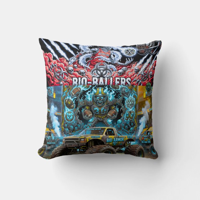 TOCOCLAWS Bio-Rüstung-Monstertruck - Giftiger Schä Kissen (Vorderseite)