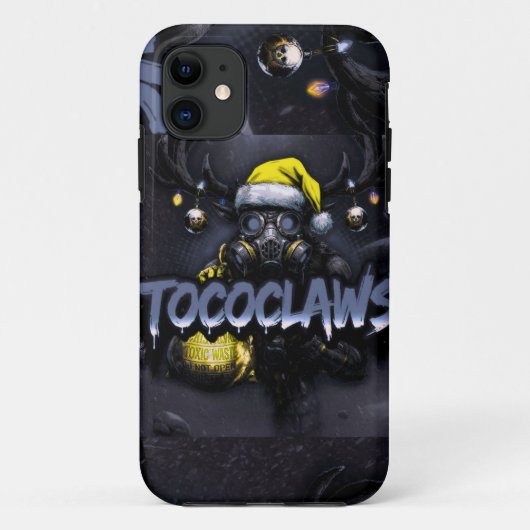 tococlaws, giftiger Baseball, Gasmasken-Kunst, Ske Case-Mate iPhone Hülle (Rückseite)
