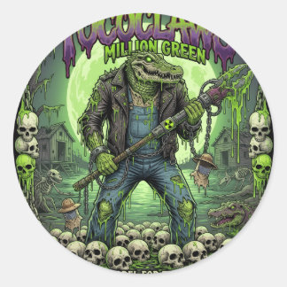 TOCOCLAWS Million Green Gator - Biohazard Sumpf Mu Runder Aufkleber