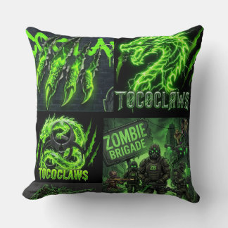 TOCOCLAWS Neon Grün Electric Dragon - Million Grün Kissen