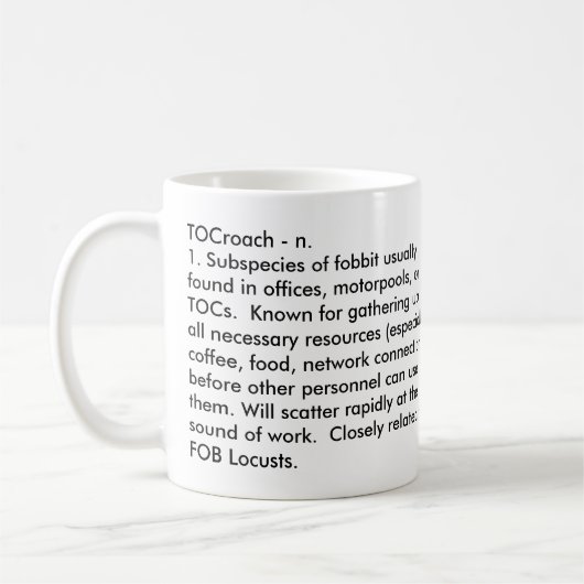 TOCroach Kaffee-Tasse Kaffeetasse (Links)