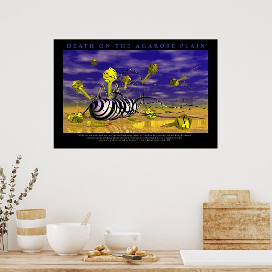 Tod an der Agarose-Ebene Poster (Küche)