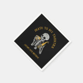 Tod an meinem Skelett der 20er Jahre Serviette (Ecke)