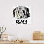 TOD AN TIERARBEITER-Poster Poster (Küche)