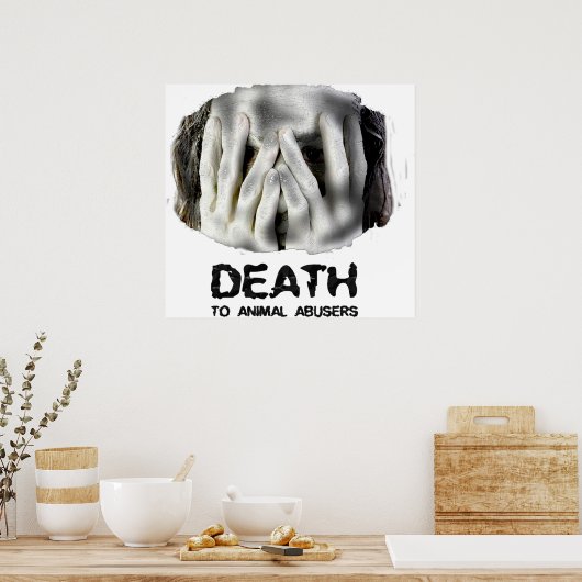 TOD AN TIERARBEITER-Poster Poster (Küche)