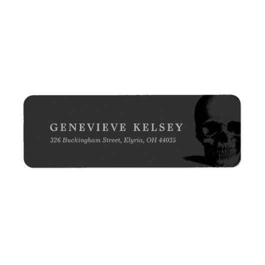 Tod auf das 20-Party-Rücksendeadresse-Etikett (Vorne)