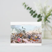 Tod auf der Eispostkarte Postkarte (Stehend Vorderseite)