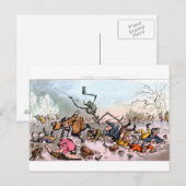 Tod auf der Eispostkarte Postkarte (Vorne/Hinten)