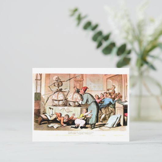 Tod auf der globalen Postkarte (Stehend Vorderseite)