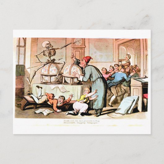 Tod auf der globalen Postkarte (Vorderseite)