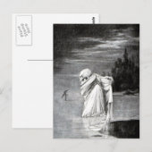 Tod auf der Postkarte des Eises (Vorne/Hinten)